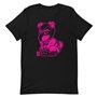 Playful Puppy - Pink Lineart - Short-Sleeve Unisex T-Shirt