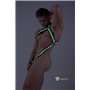 MASKULO - Men’s Fetish Body Harness Neon Green